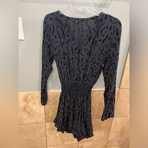 RAILS Gray Cheetah Mini Dress XS